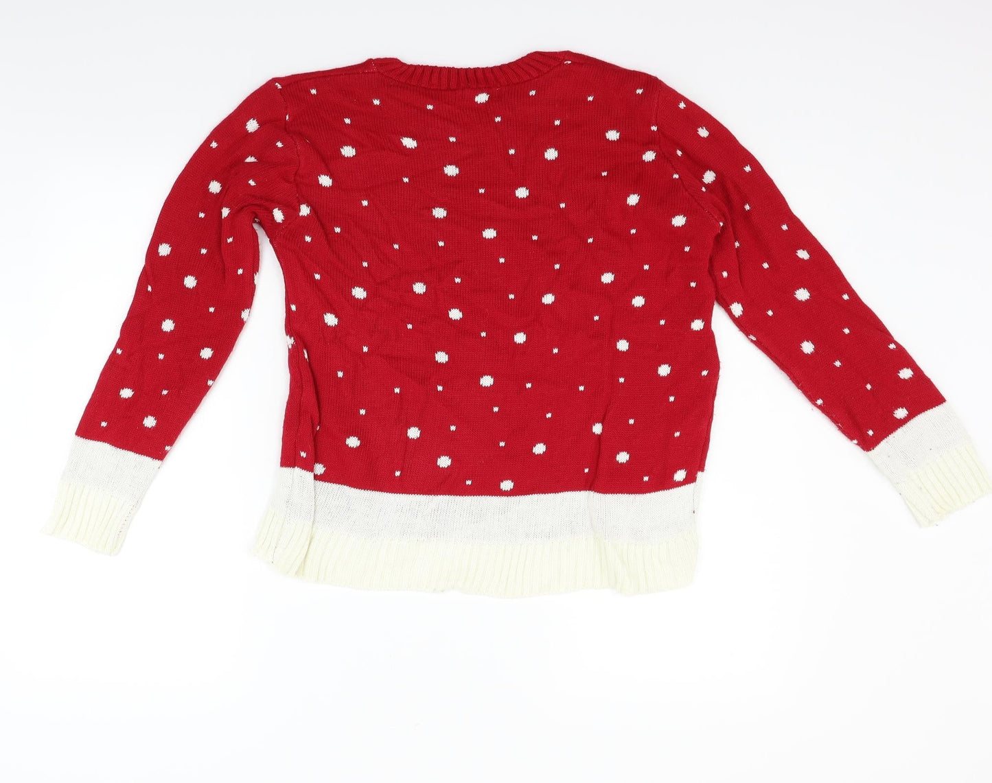 glimpse design Womens Purple   Pullover Jumper Size M  - Raindeer