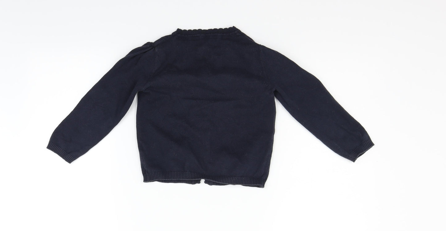 TU Girls Blue   Cardigan Jumper Size 5 Years