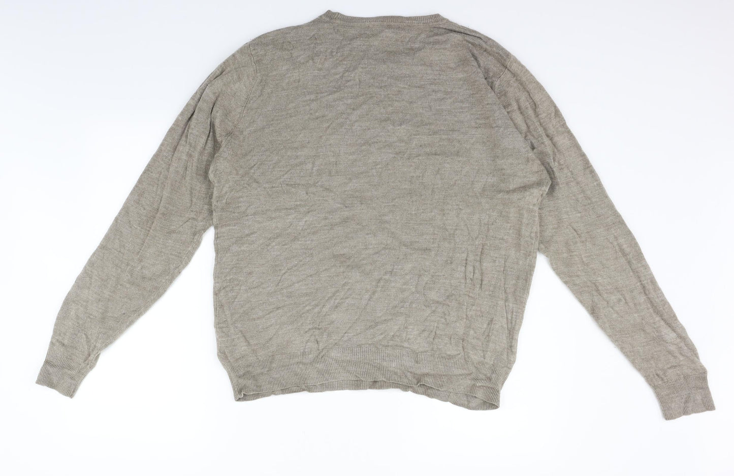 George Mens Beige   Pullover Jumper Size L