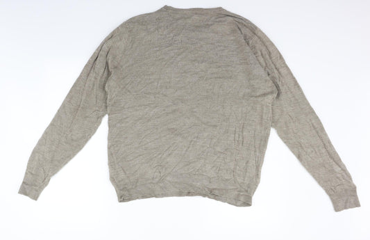 George Mens Beige   Pullover Jumper Size L