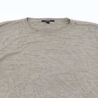 George Mens Beige   Pullover Jumper Size L
