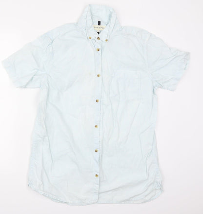 River Island Mens Blue    Button-Up Size L