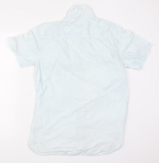 River Island Mens Blue    Button-Up Size L