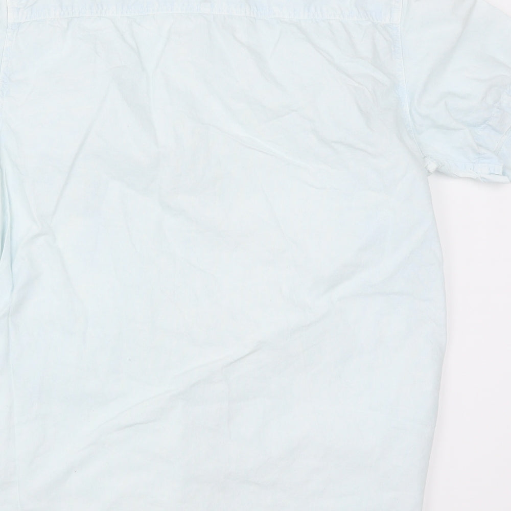 River Island Mens Blue    Button-Up Size L