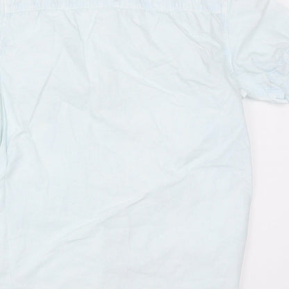 River Island Mens Blue    Button-Up Size L