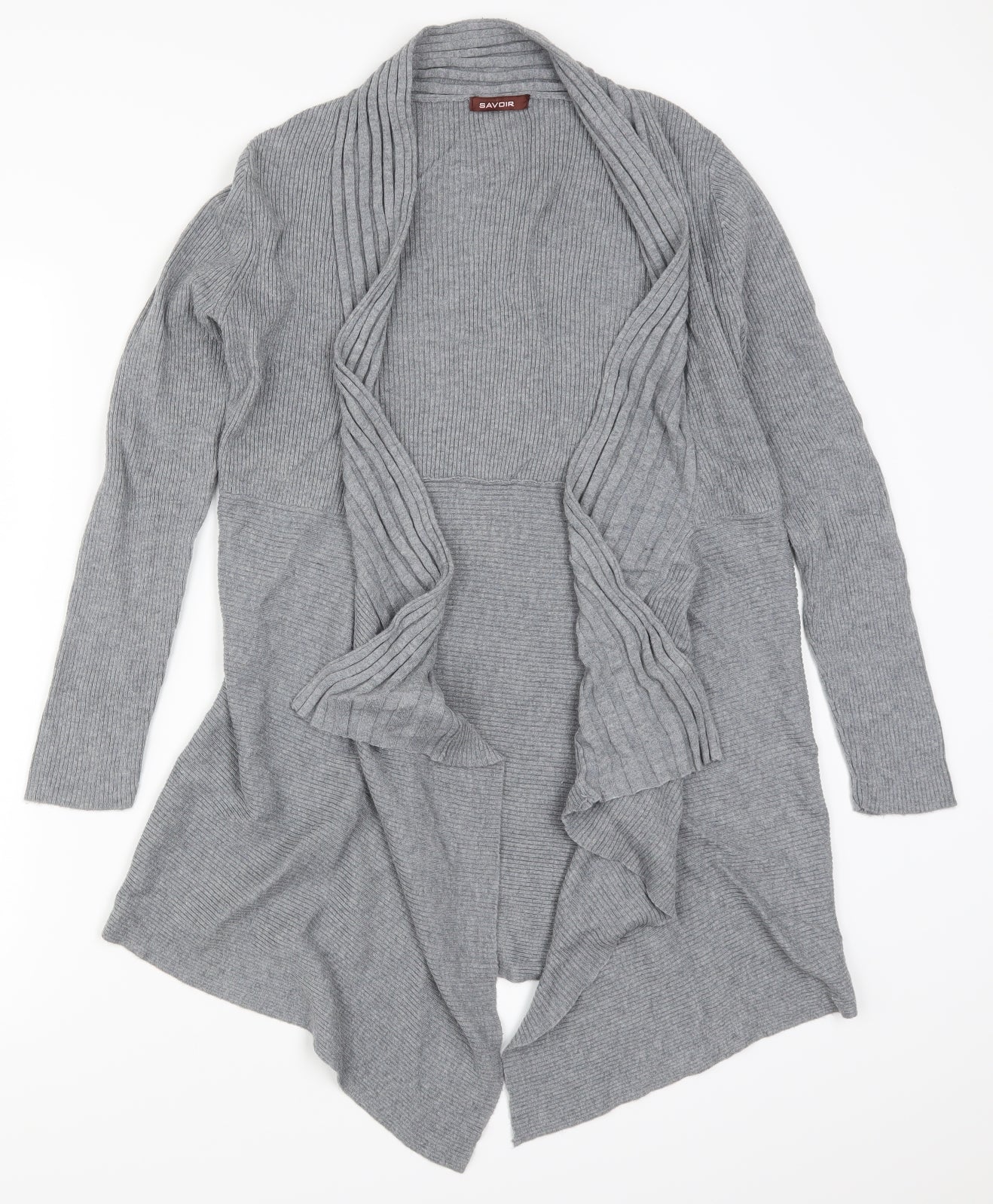 Savoir Womens Grey  Knit Cardigan Jumper Size 10