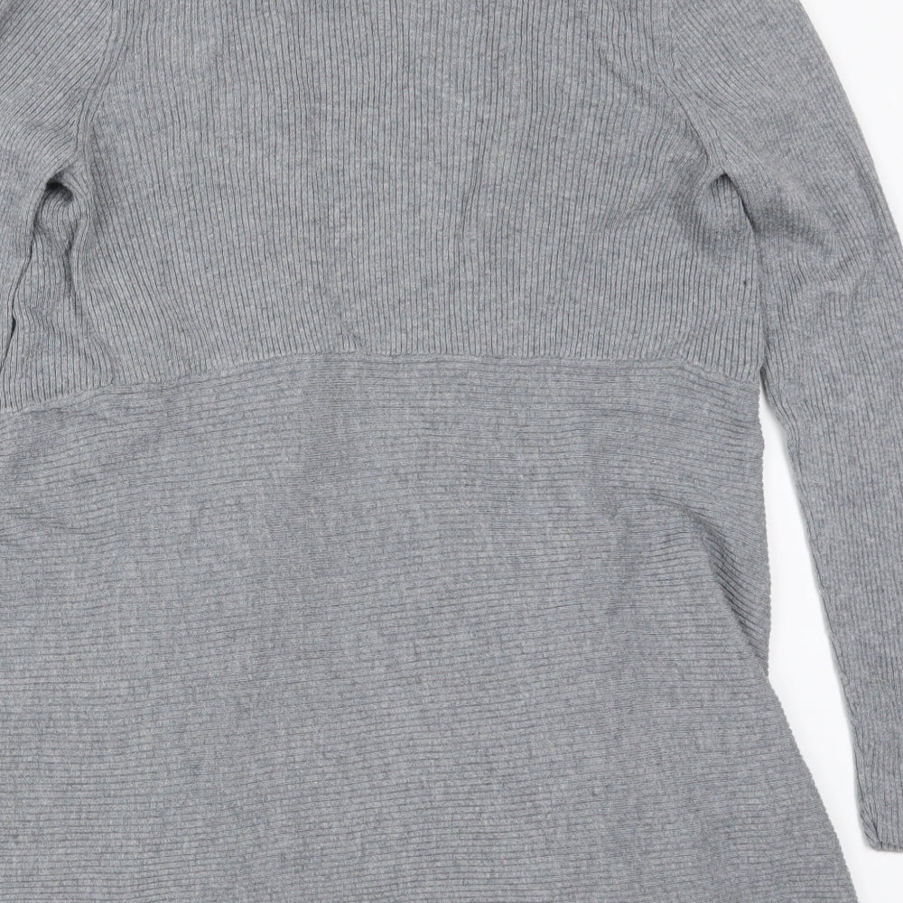 Savoir Womens Grey  Knit Cardigan Jumper Size 10
