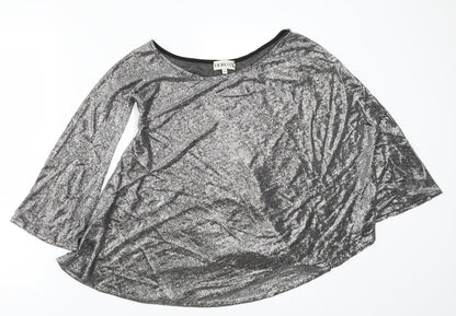 Fiorucci Womens Silver   Basic T-Shirt Size XS