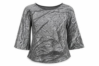 Fiorucci Womens Silver   Basic T-Shirt Size XS