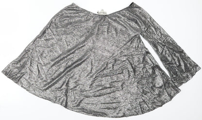 Fiorucci Womens Silver   Basic T-Shirt Size XS
