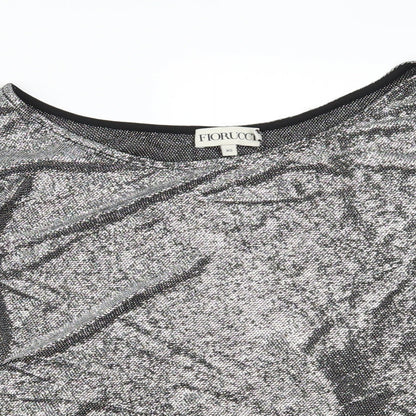 Fiorucci Womens Silver   Basic T-Shirt Size XS
