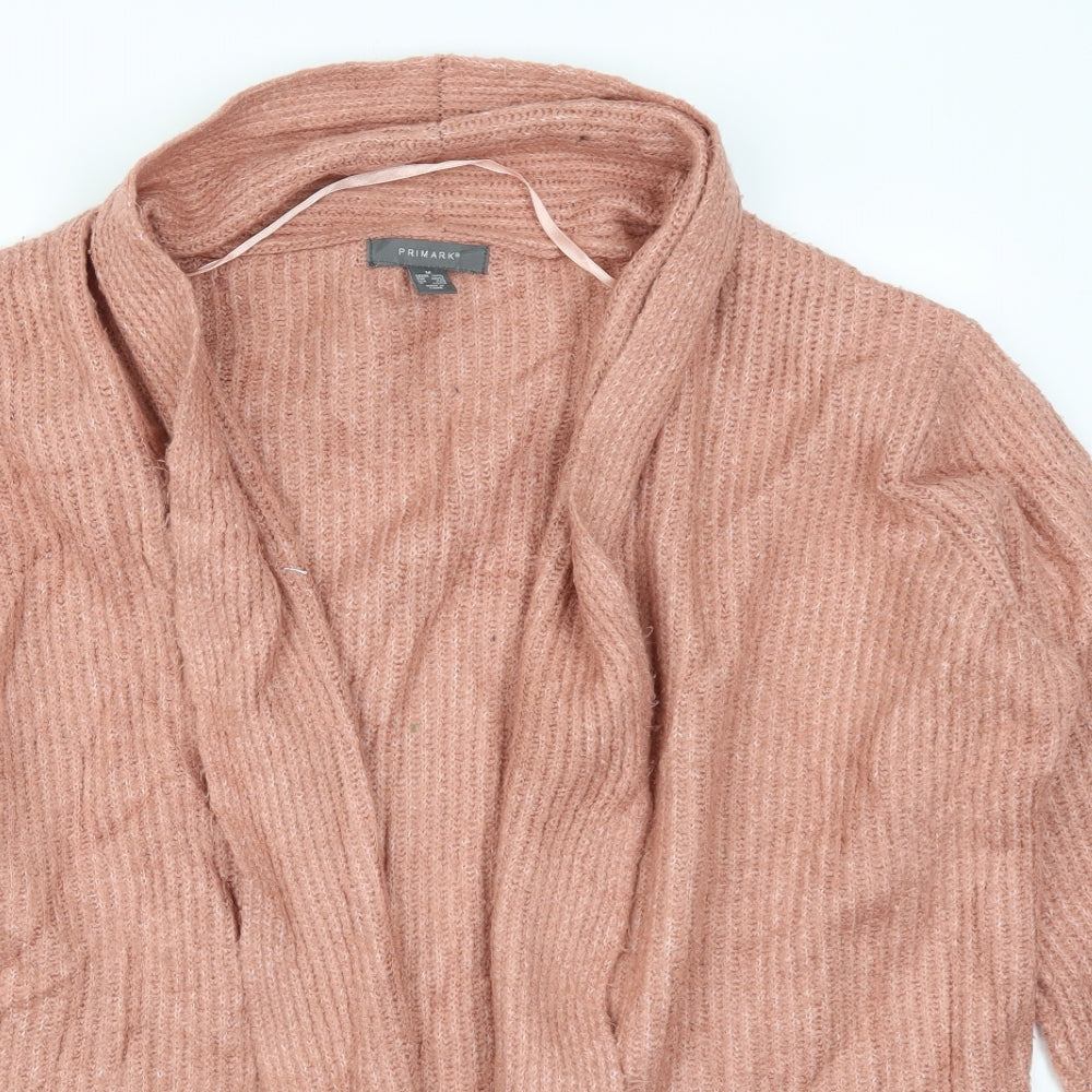 Primark Womens Pink  Knit Cardigan Jumper Size 12