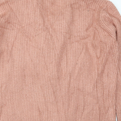 Primark Womens Pink  Knit Cardigan Jumper Size 12