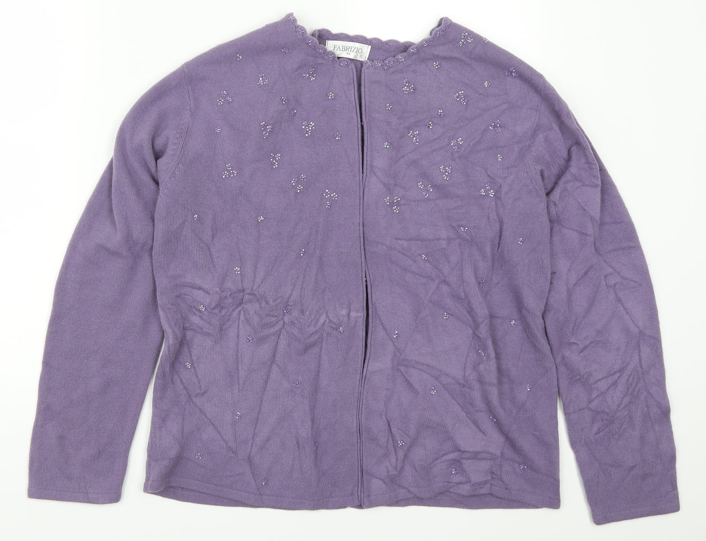 Fabrizio Womens Purple   Cardigan Jumper Size M