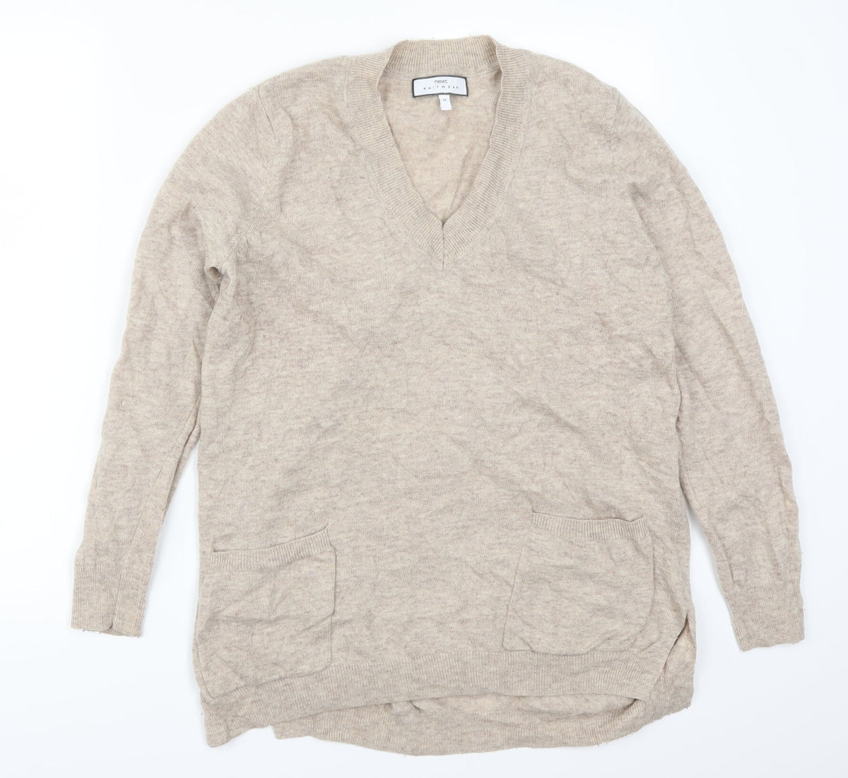 Next Womens Beige   Pullover Jumper Size 10