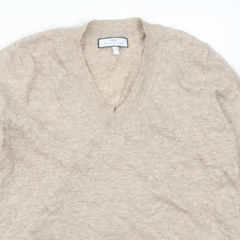 Next Womens Beige   Pullover Jumper Size 10