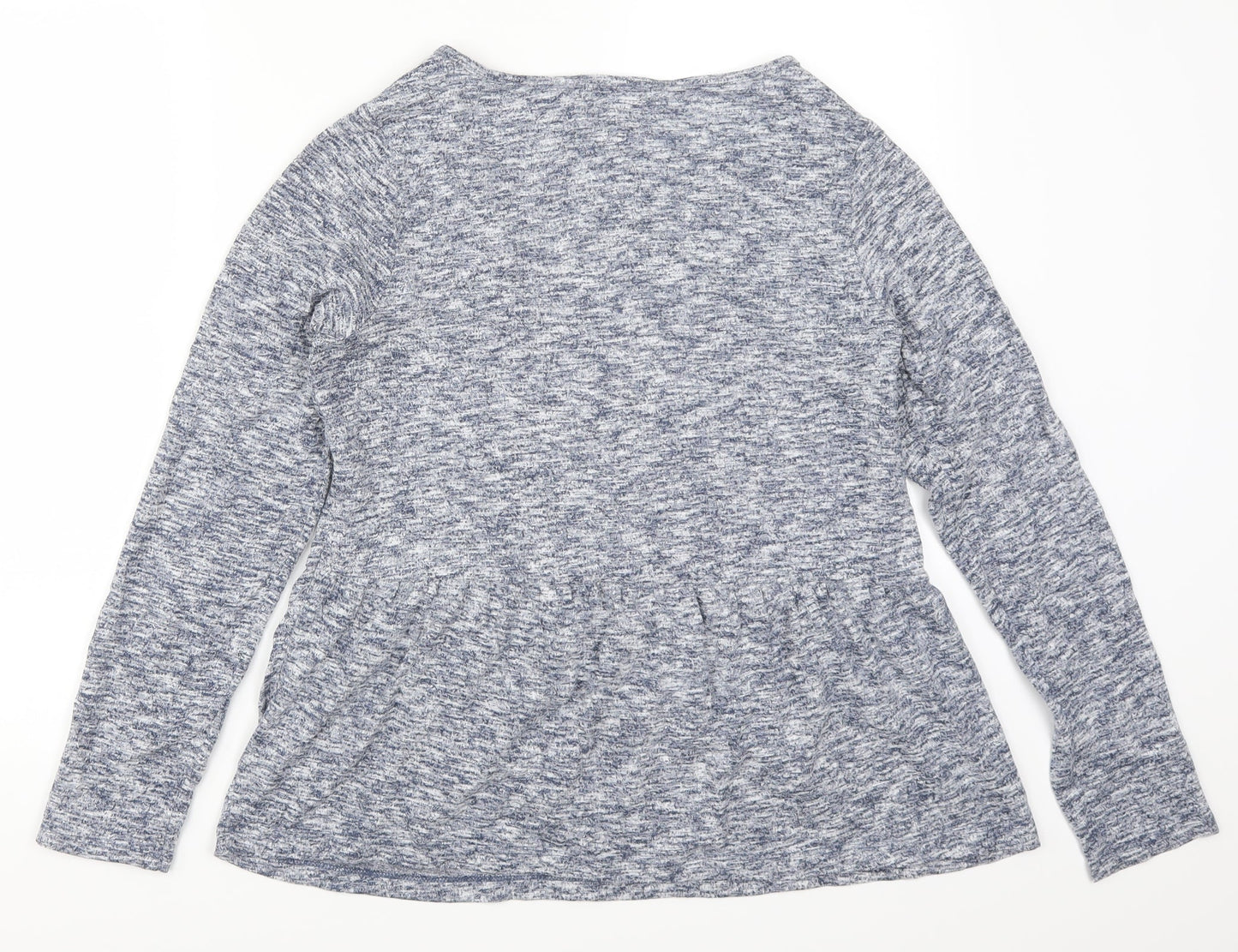 Womens UK Size 12 Deane & White Blue Basic T-Shirt