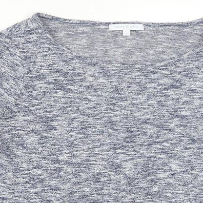 Womens UK Size 12 Deane & White Blue Basic T-Shirt