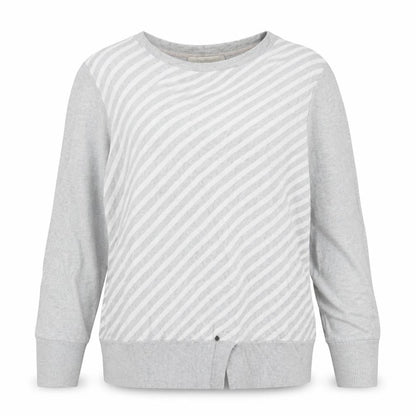 Wishbone Womens Grey Striped  Pullover Jumper Size L
