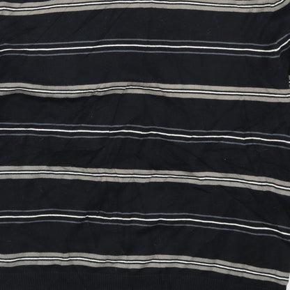 Gap Mens Black Striped  Pullover Jumper Size S