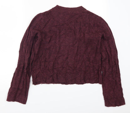 H&M Womens Purple  Knit Pullover Jumper Size XS  - Plum