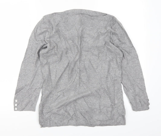 NEXT Womens Grey  Knit Pullover Jumper Size 14