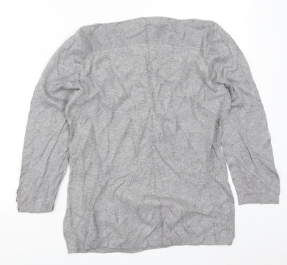 NEXT Womens Grey  Knit Pullover Jumper Size 14