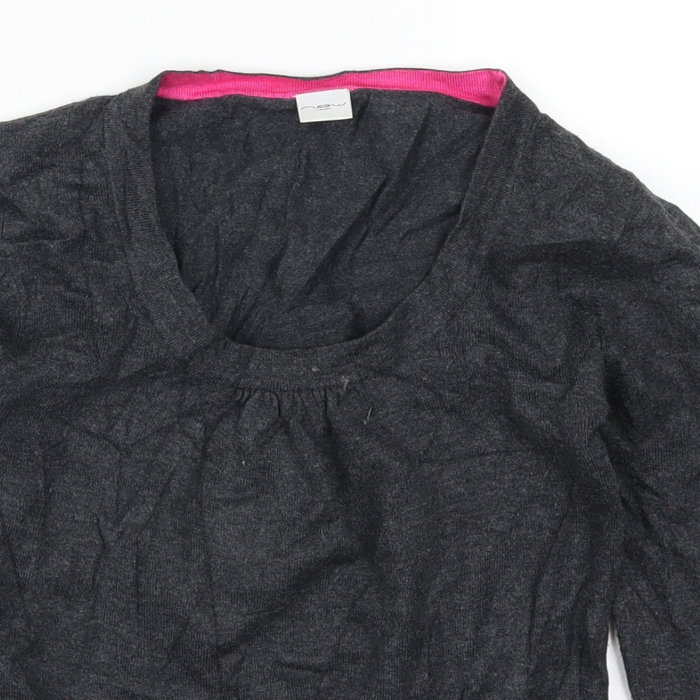 New Look Womens Grey   Pullover Jumper Size 8