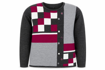 Autonomy Womens Grey   Pullover Jumper Size M  - Pink Colourblock