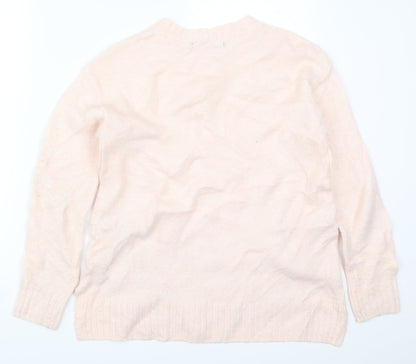 Marks and Spencer Womens Pink  Knit Pullover Jumper Size S