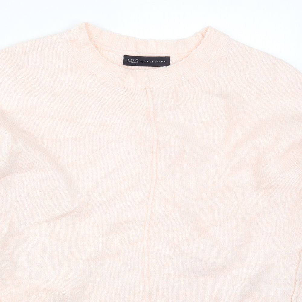 Marks and Spencer Womens Pink  Knit Pullover Jumper Size S