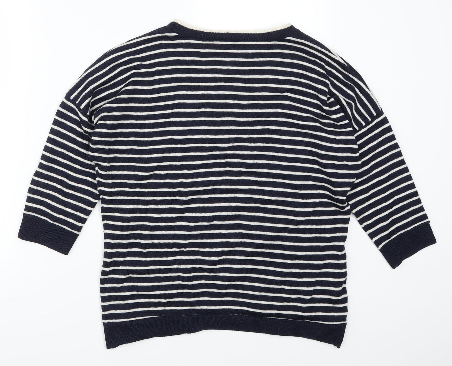 Country Casuals Womens Blue Striped  Pullover Jumper Size S