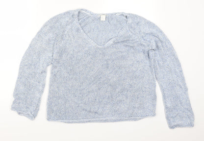 H&M Womens Blue   Pullover Jumper Size S