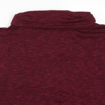 Womens UK Size 10 New Look Red Basic T-Shirt