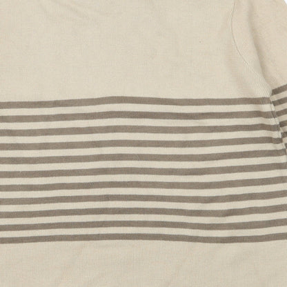Lizzi Clarke Womens Brown Striped Knit Pullover Jumper Size S