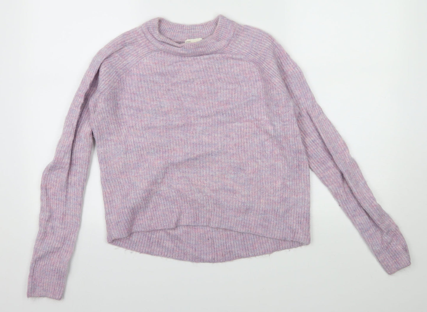 H&M Womens Purple  Knit Pullover Jumper Size S