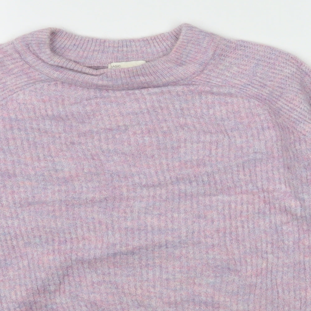 H&M Womens Purple  Knit Pullover Jumper Size S