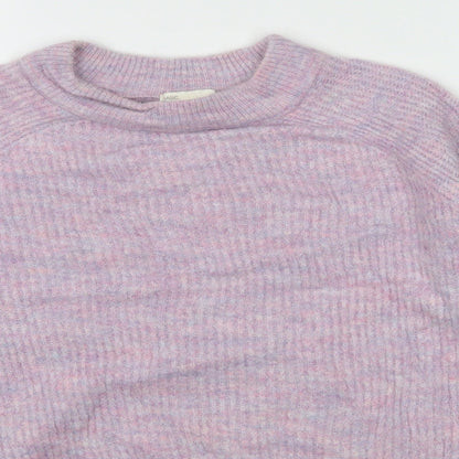 H&M Womens Purple  Knit Pullover Jumper Size S