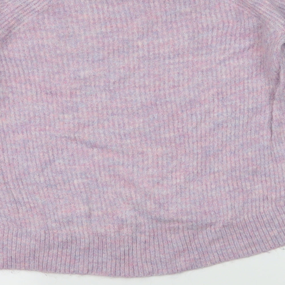 H&M Womens Purple  Knit Pullover Jumper Size S