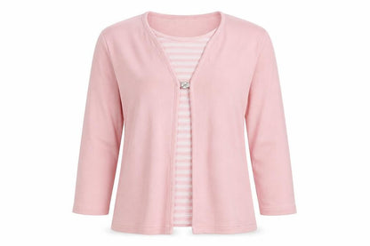 Bonmarché Womens Pink Knit Pullover Jumper Size L
