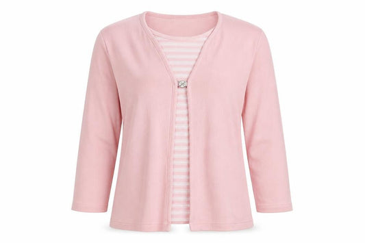 Bonmarché Womens Pink  Knit Pullover Jumper Size L