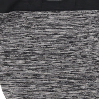 New Look Womens Grey Striped Knit Pullover Jumper Size 8