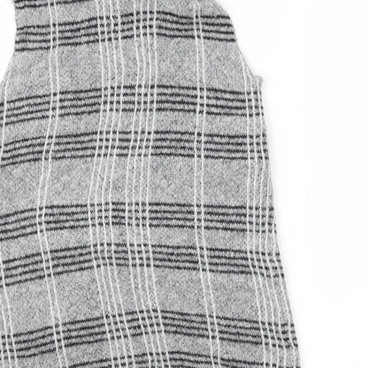 Primark Girls Green Check Knit Cardigan Jumper Size 11-12 Years