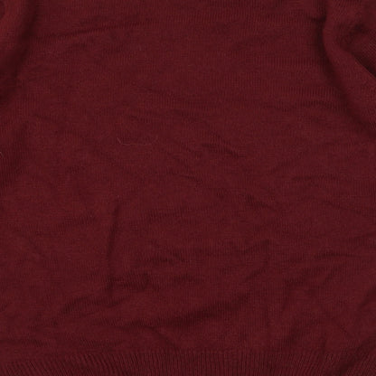 NEXT Mens Red  Knit Pullover Jumper Size M  - Rudolph