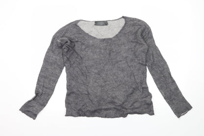 Coercion Womens Grey  Knit Pullover Jumper Size M