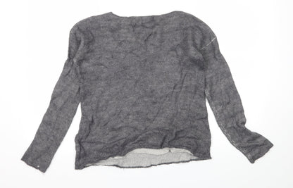 Coercion Womens Grey  Knit Pullover Jumper Size M