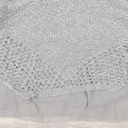 Quiz Womens Grey  Knit Basic Blouse Size S