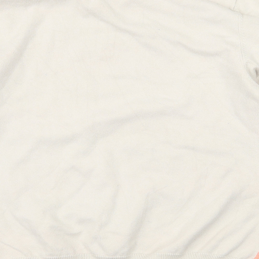 Cherokee Womens Ivory Striped Knit Pullover Jumper Size 12