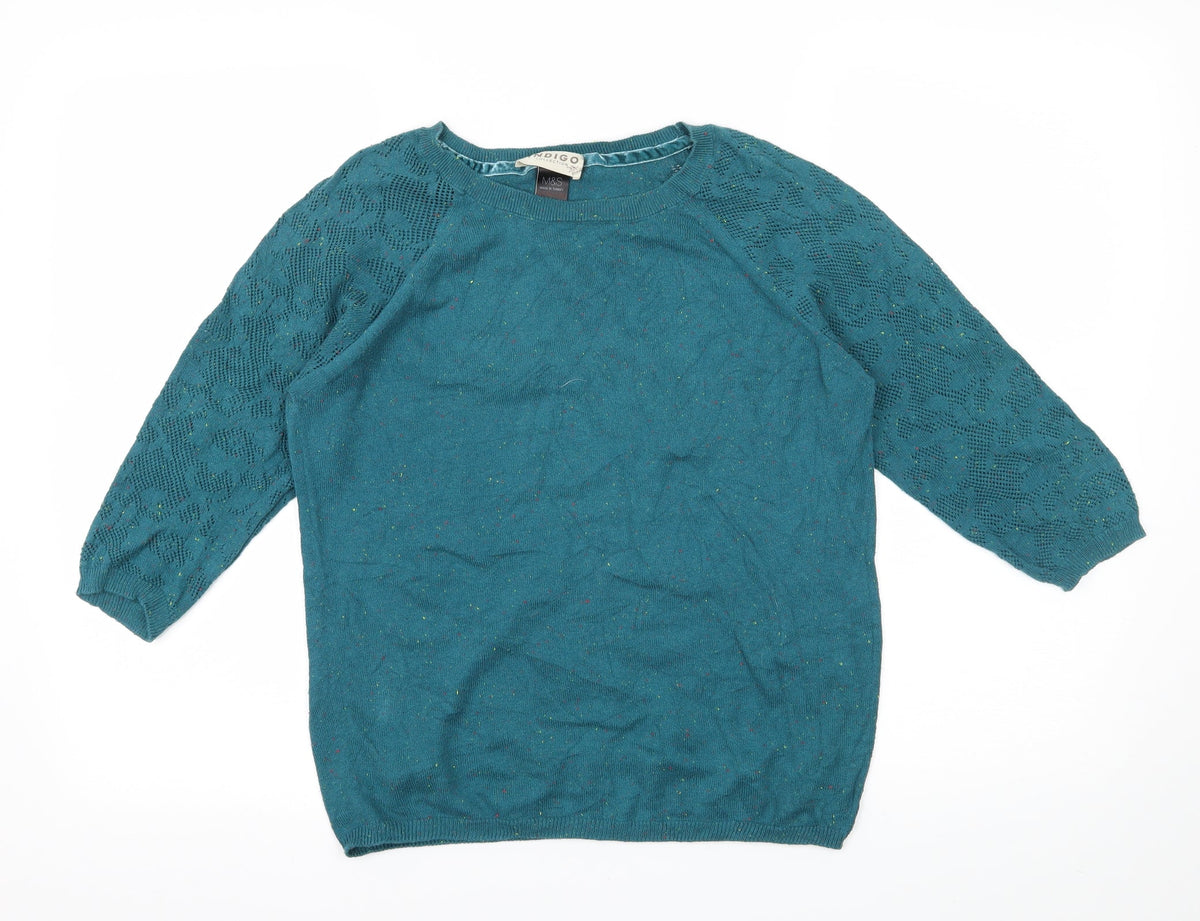 Marks & Spencer Womens Blue  Knit Pullover Jumper Size 12