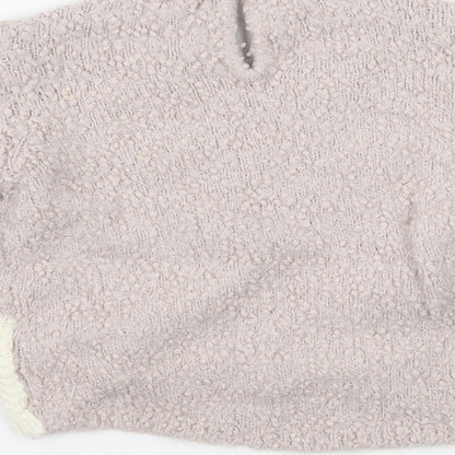 Preworn Girls Pink  Knit Pullover Jumper Size 2 Years  - Cat